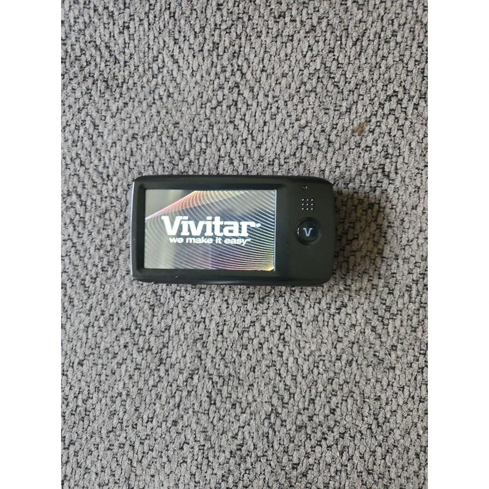 Vivitar Vivicam F332 Purple Digital Camera 4x Zoom TESTED with SD card.